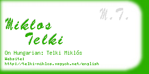 miklos telki business card